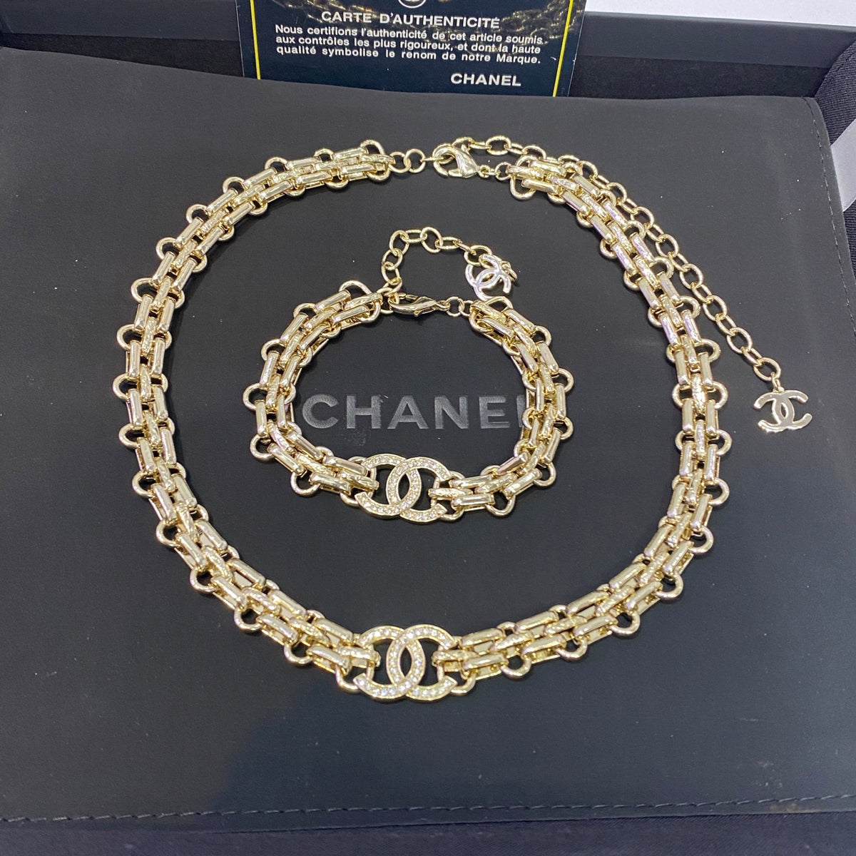 gold double c Bracelet for women - alternate angle view 6