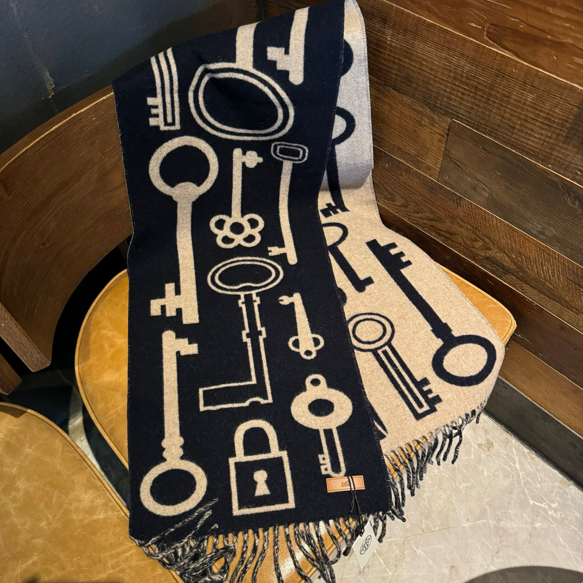 velvet key Scarf for women - alternate angle view 8