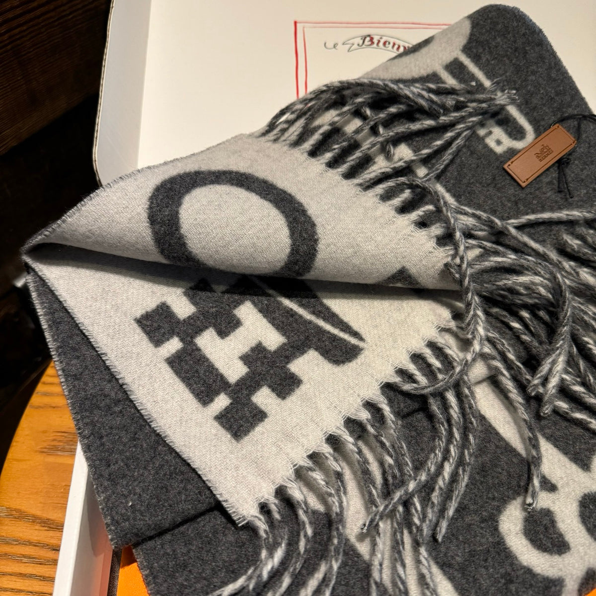 velvet key Scarf for women - alternate angle view 5