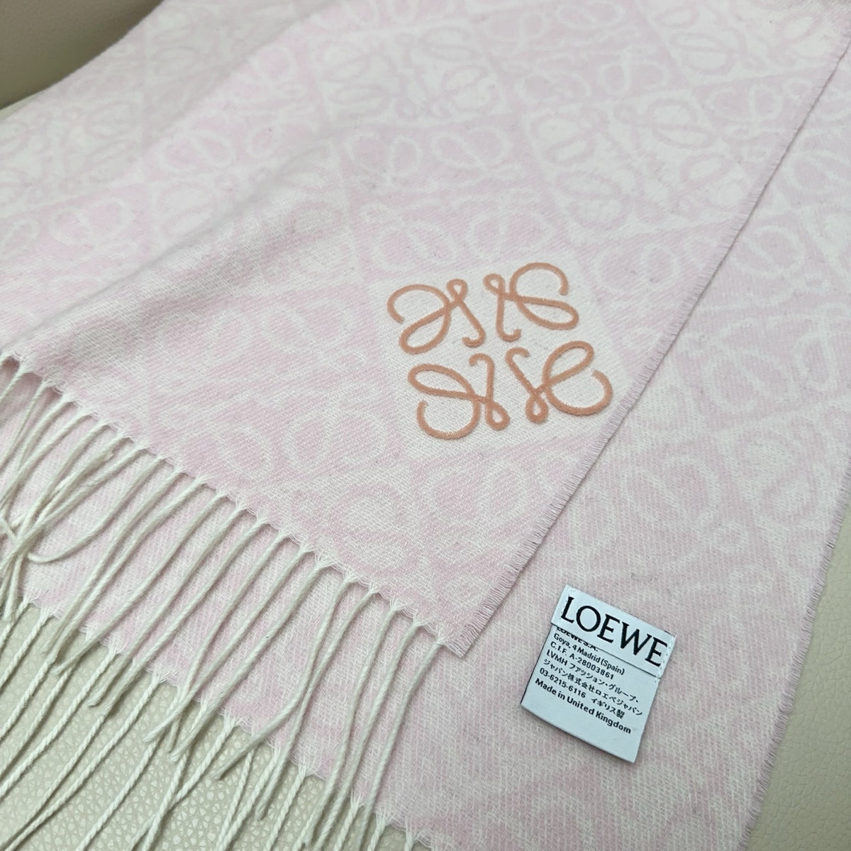 two-tone velvet floral Scarf for women - alternate angle view 8