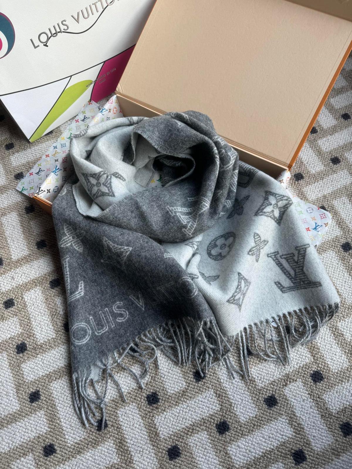 velvet floral Shawl for women - alternate angle view 2