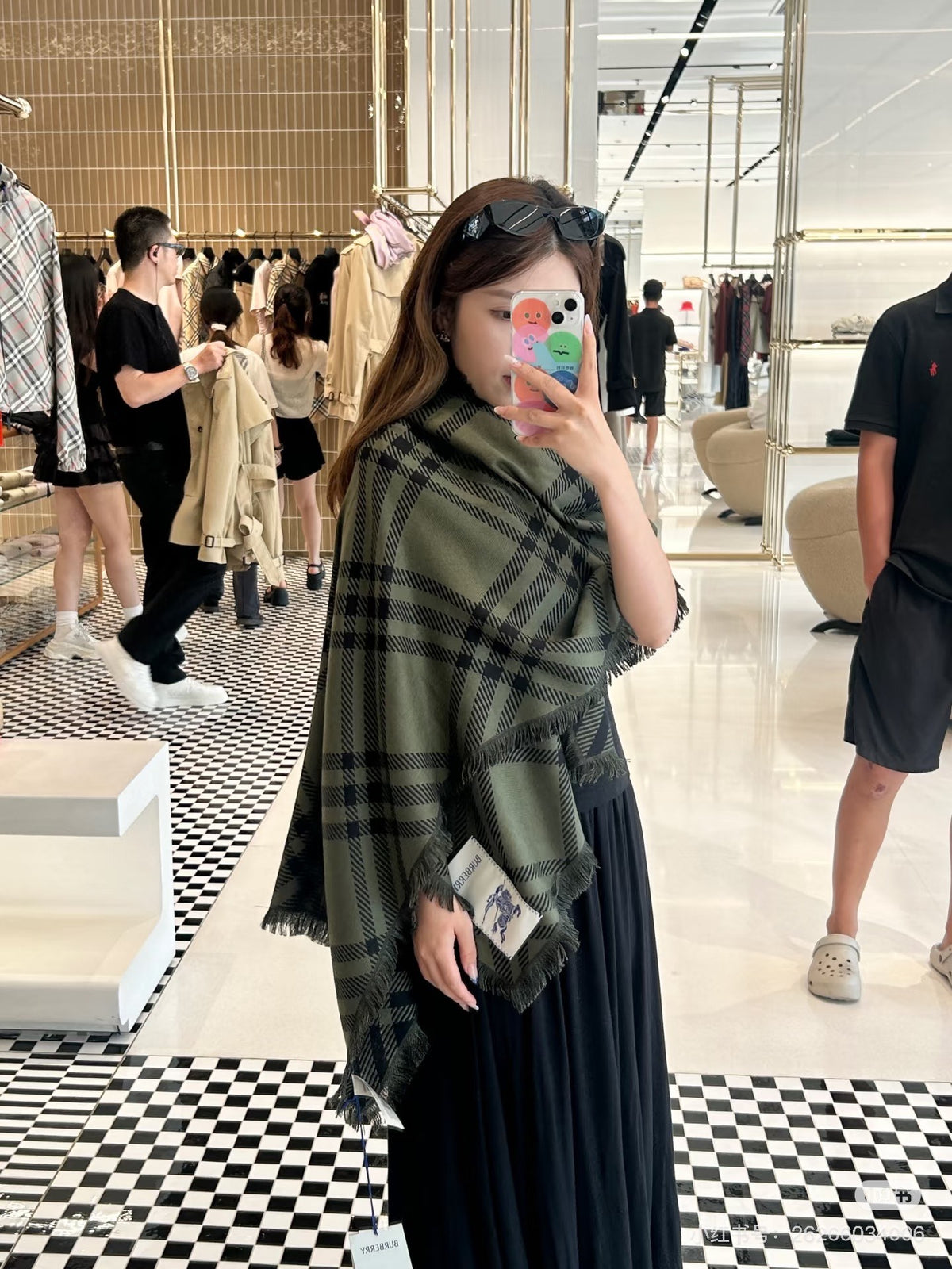 two-tone wool luxury Trench Coat for men - alternate angle view 2