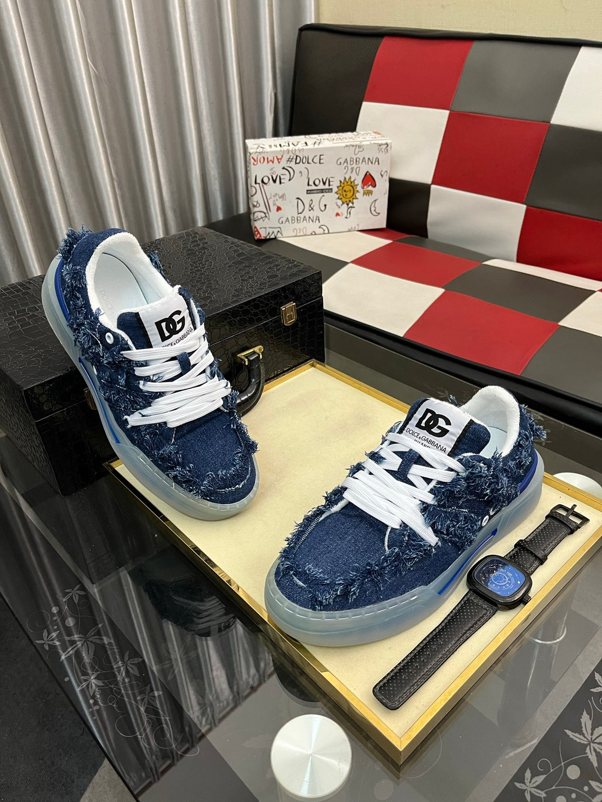 Dolce & Gabbana DG Men's Fashion Athletic Casual Sneakers
