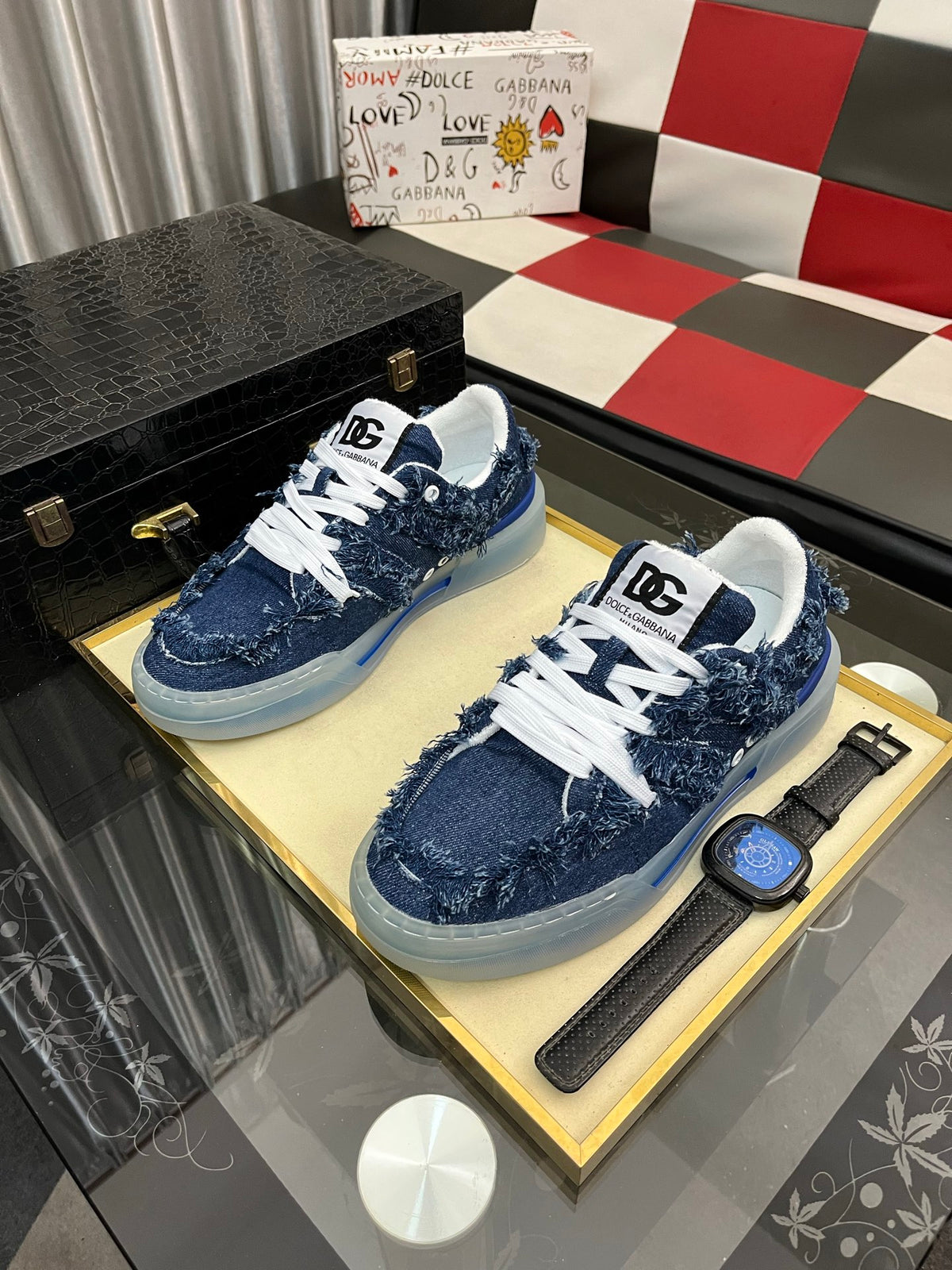Dolce & Gabbana DG Men's Fashion Athletic Casual Sneakers