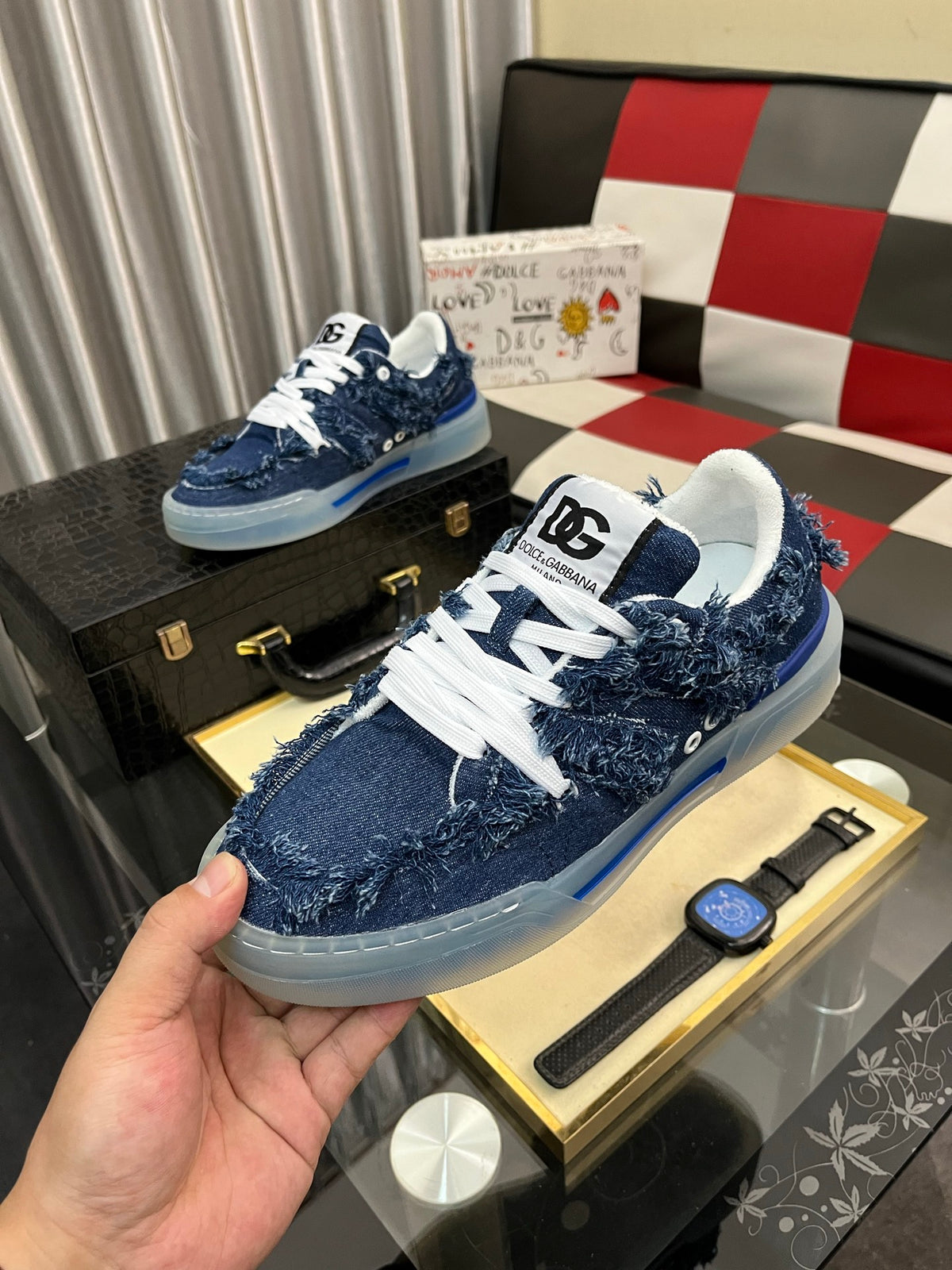 Dolce & Gabbana DG Men's Fashion Athletic Casual Sneakers