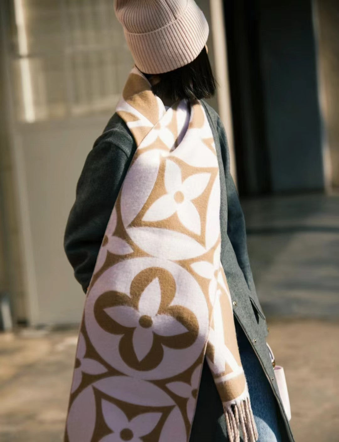 wool Scarf for women - alternate angle view 3