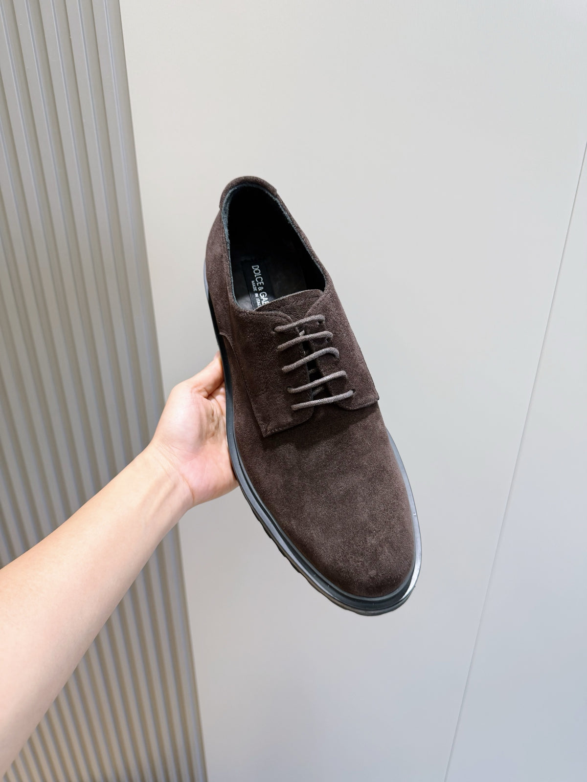 Dolce & Gabbana DG Men's Calfskin Derby Shoes