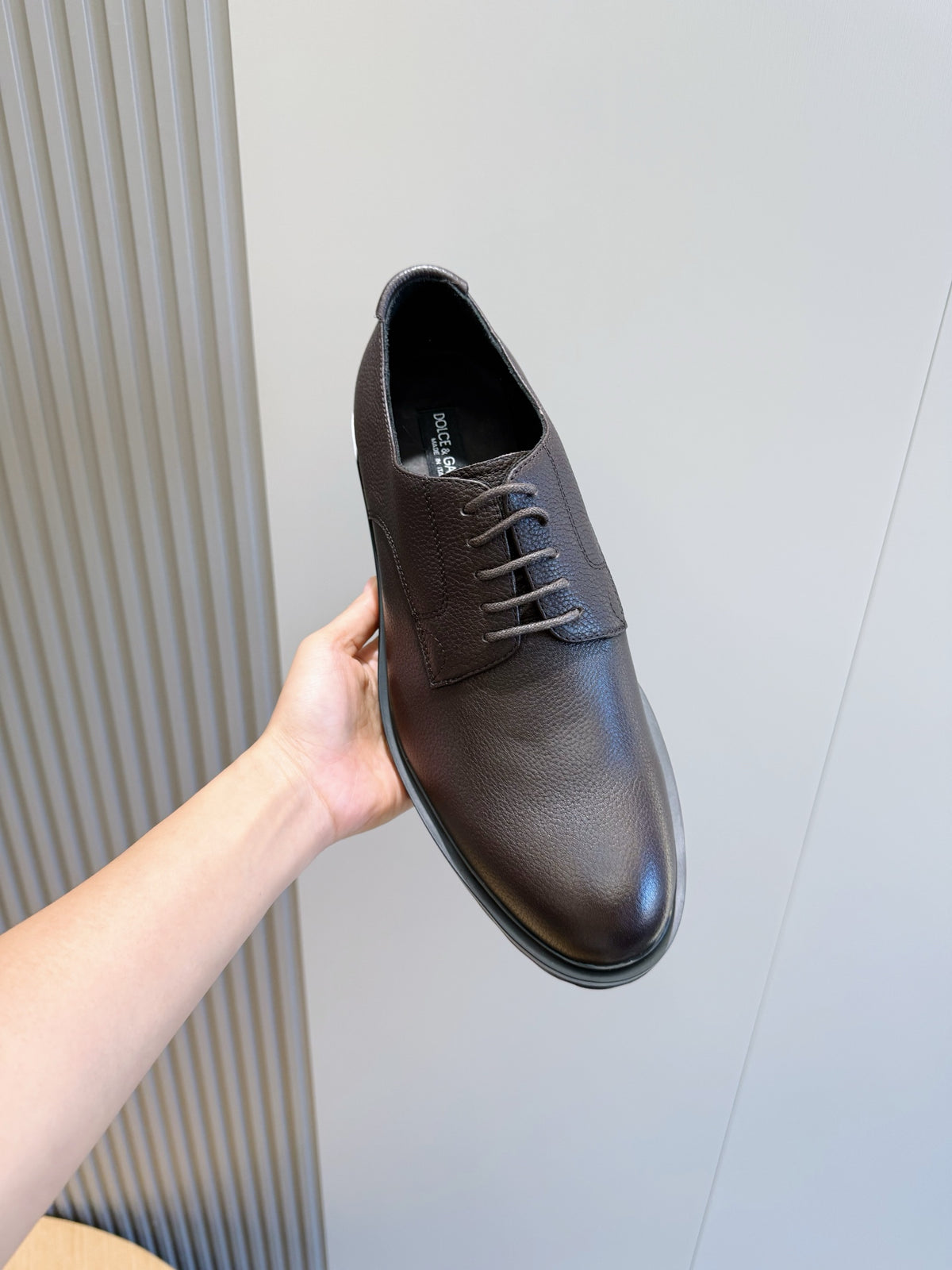 Dolce & Gabbana DG Men's Calfskin Derby Shoes