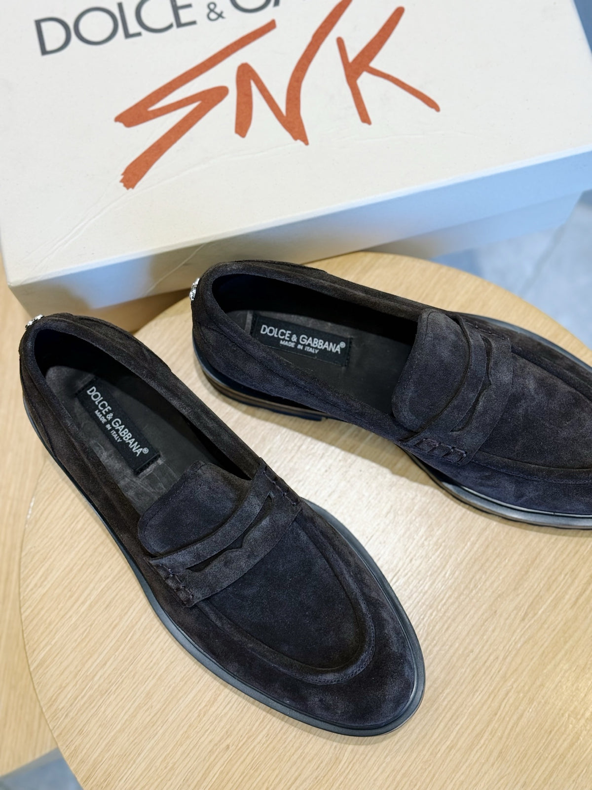 Dolce & Gabbana DG Men's Calfskin Derby Shoes