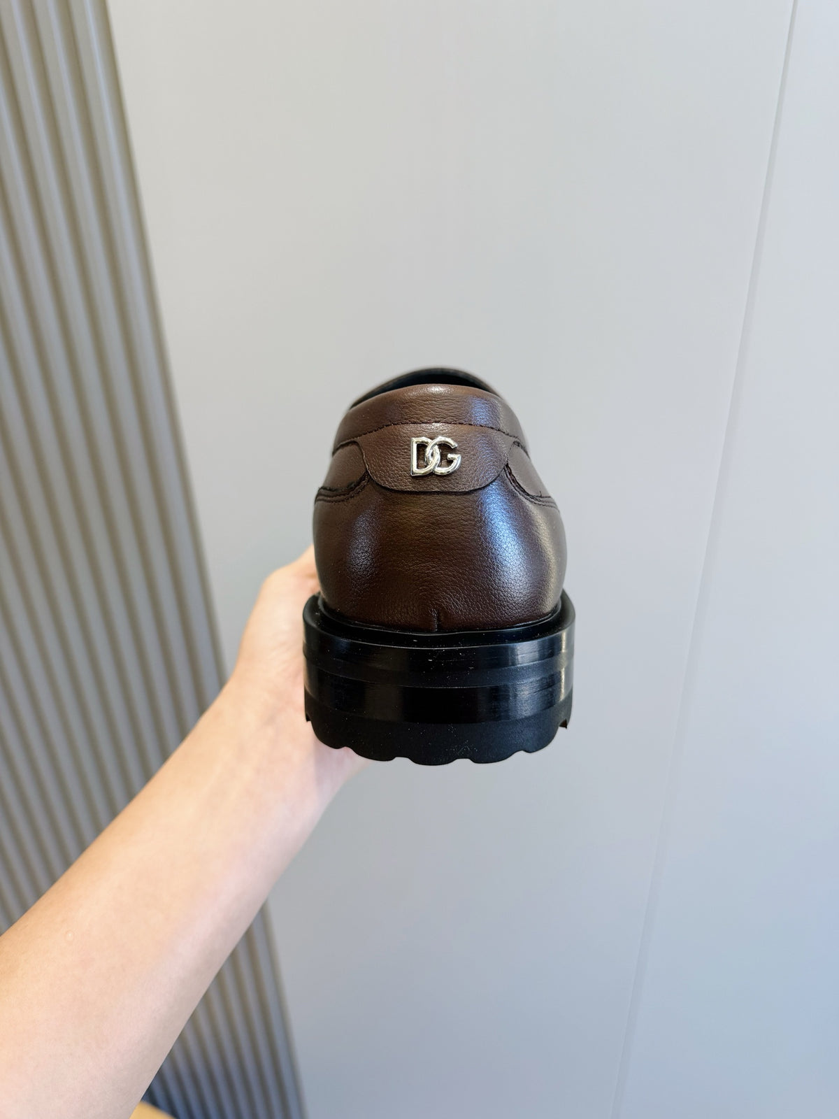 Dolce & Gabbana DG Men's Calfskin Derby Shoes