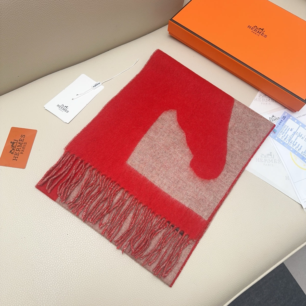 gray velvet minimalist Shawl for men - alternate angle view 2