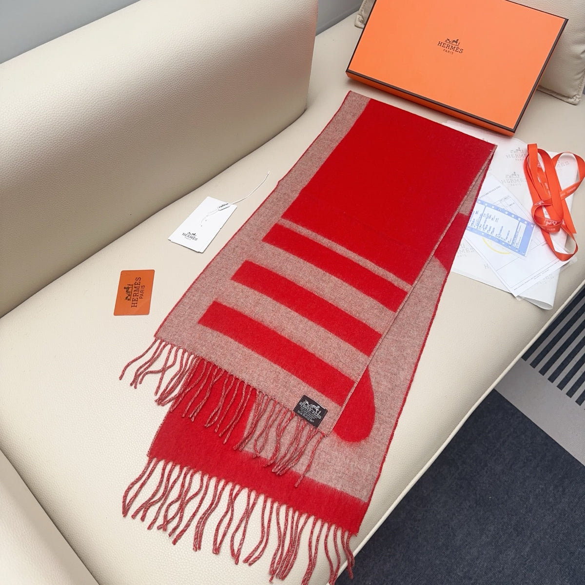 gray velvet minimalist Shawl for men - alternate angle view 6