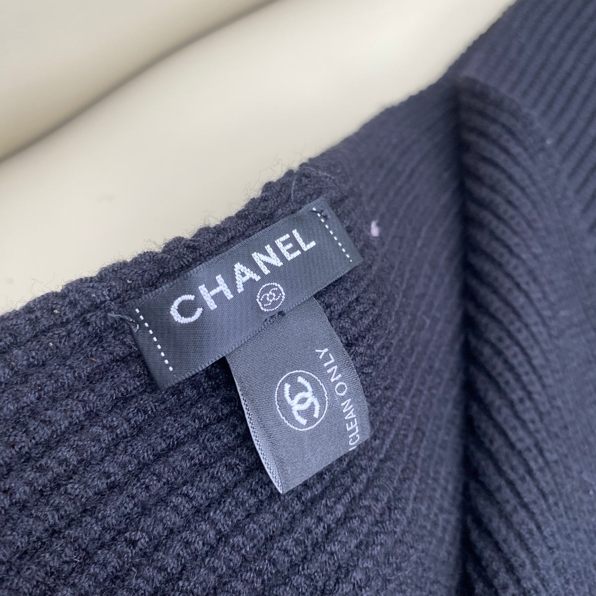 velvet double c Scarf for women - alternate angle view 6