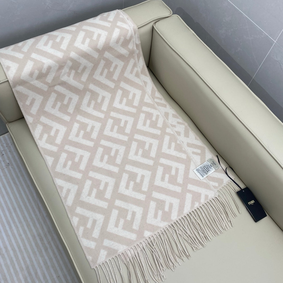 brown velvet floral Scarf for women - alternate angle view 6