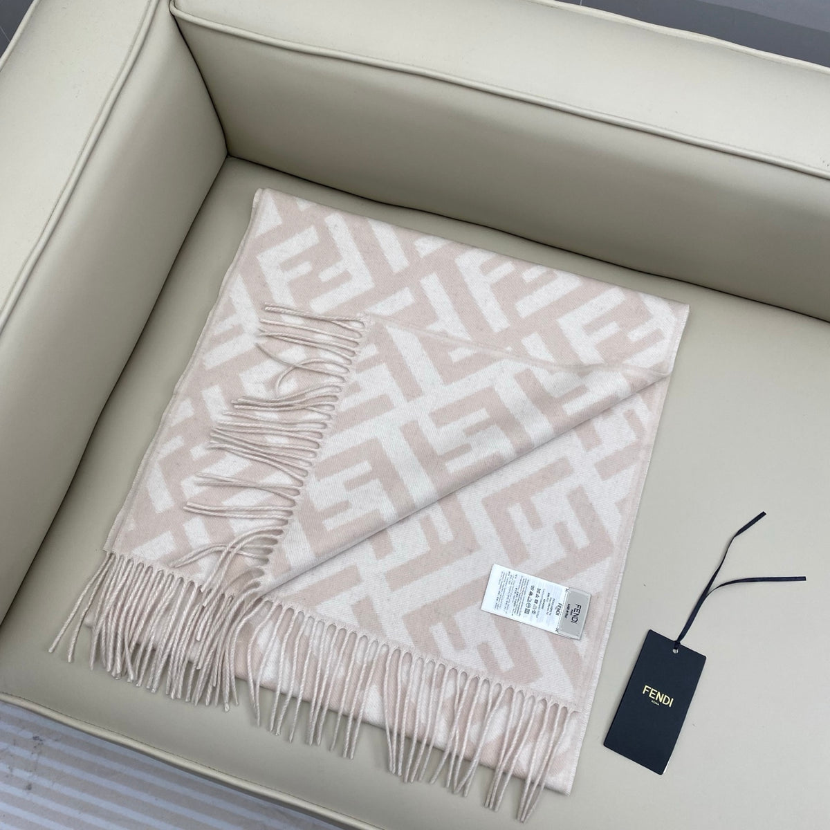 brown velvet floral Scarf for women - alternate angle view 4