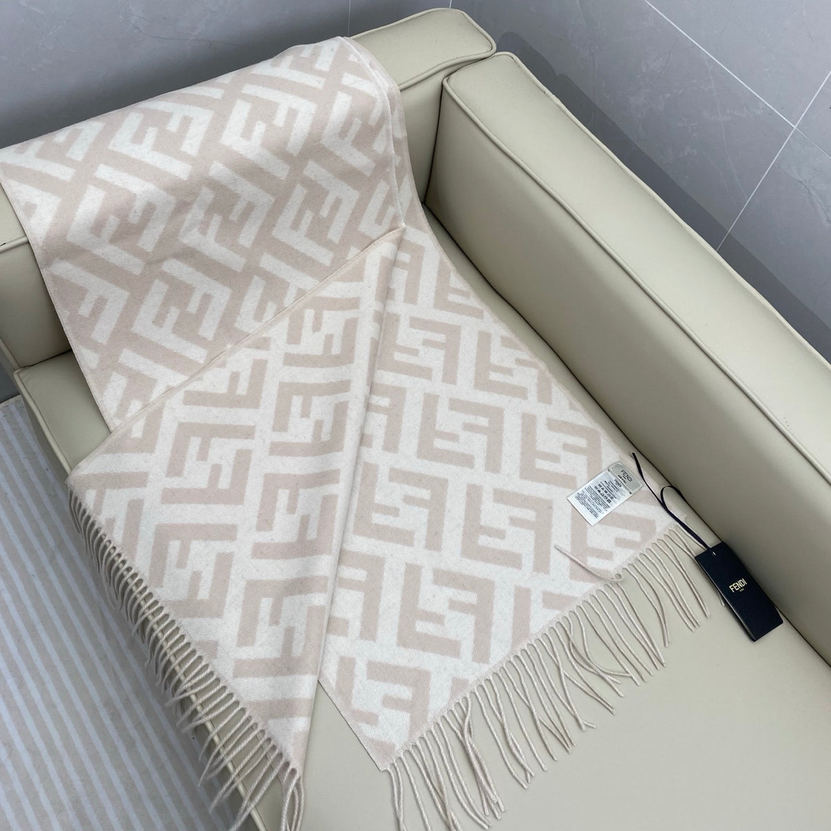 brown velvet floral Scarf for women - alternate angle view 8