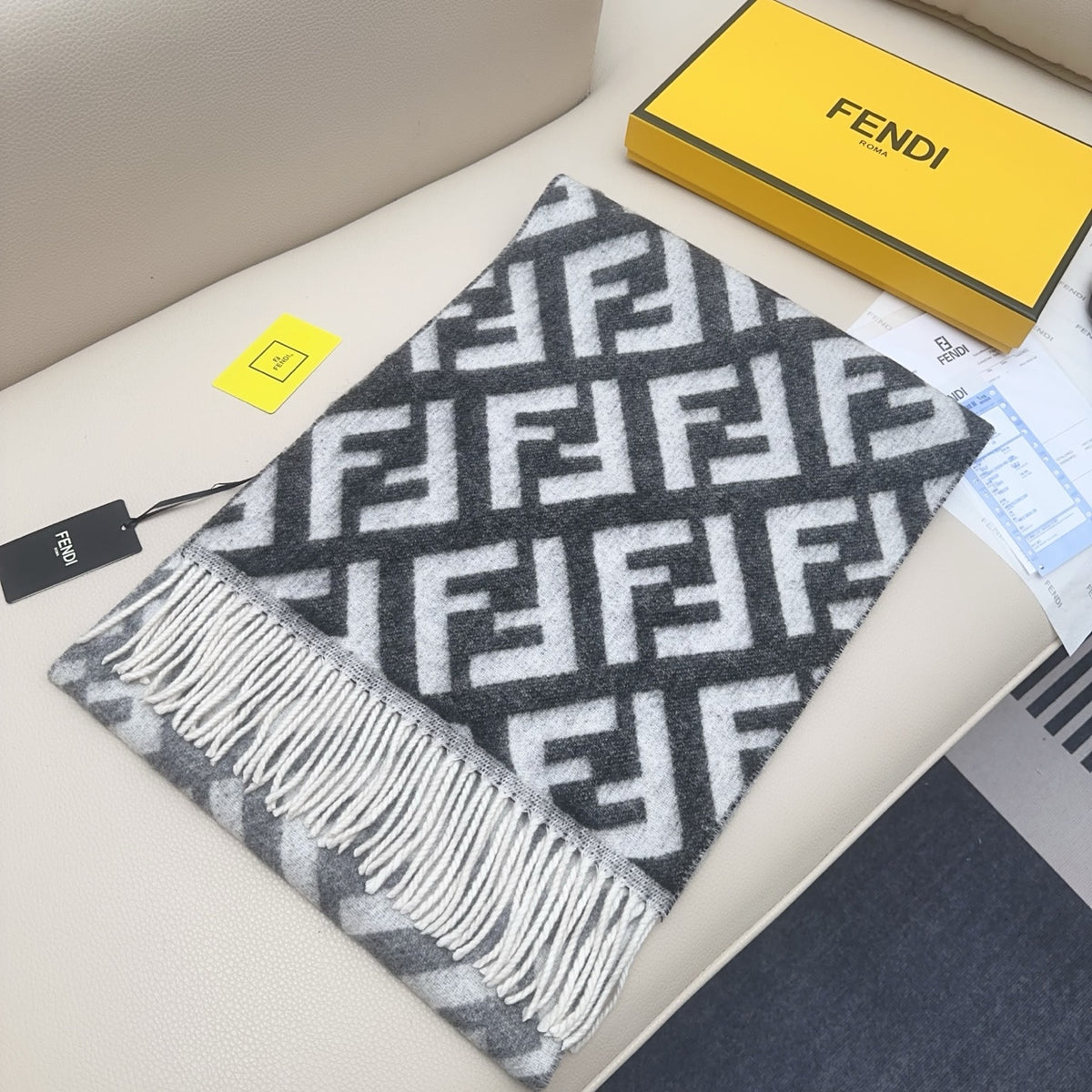 two-tone velvet floral Scarf for women - alternate angle view 2