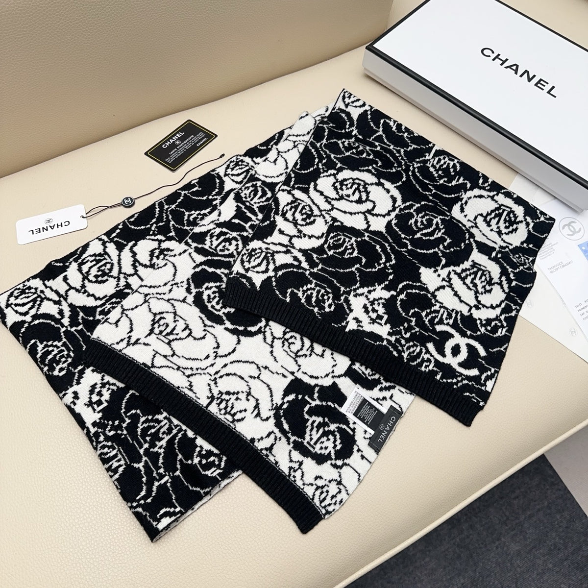 velvet floral Scarf for women - alternate angle view 4