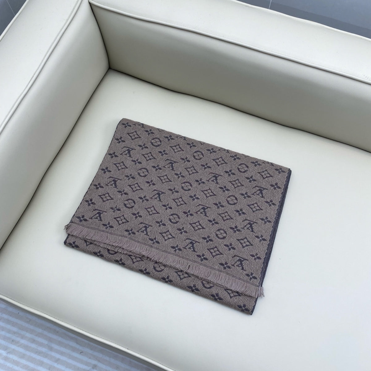 wool floral Scarf for men - product detail view