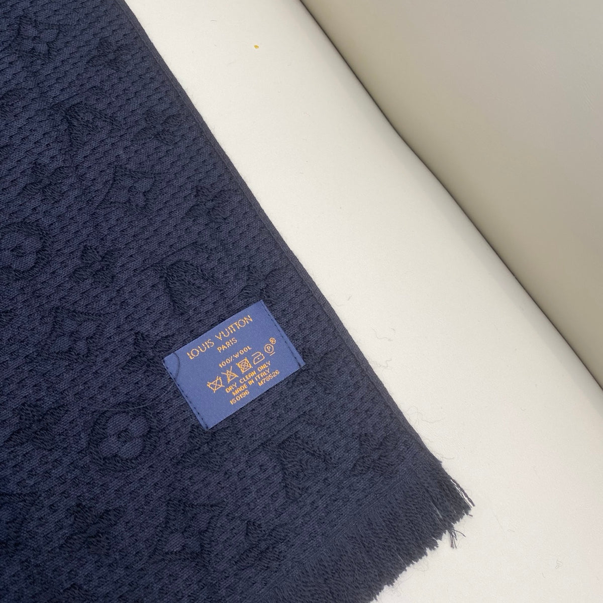 wool floral Scarf for men - alternate angle view 6