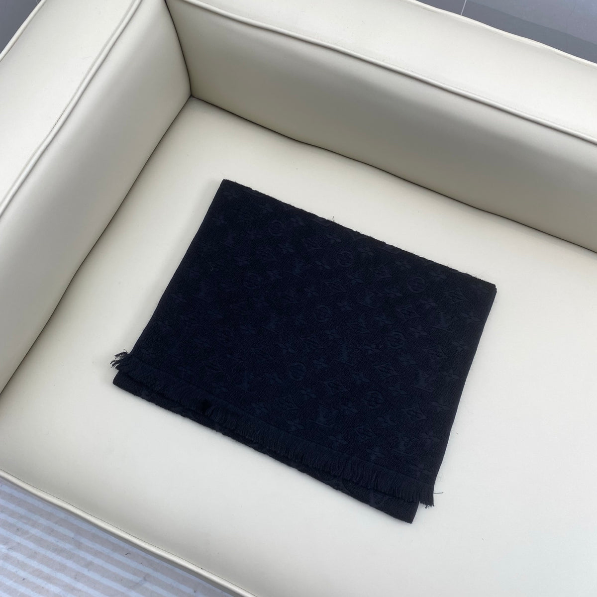 wool floral Scarf for men - product detail view