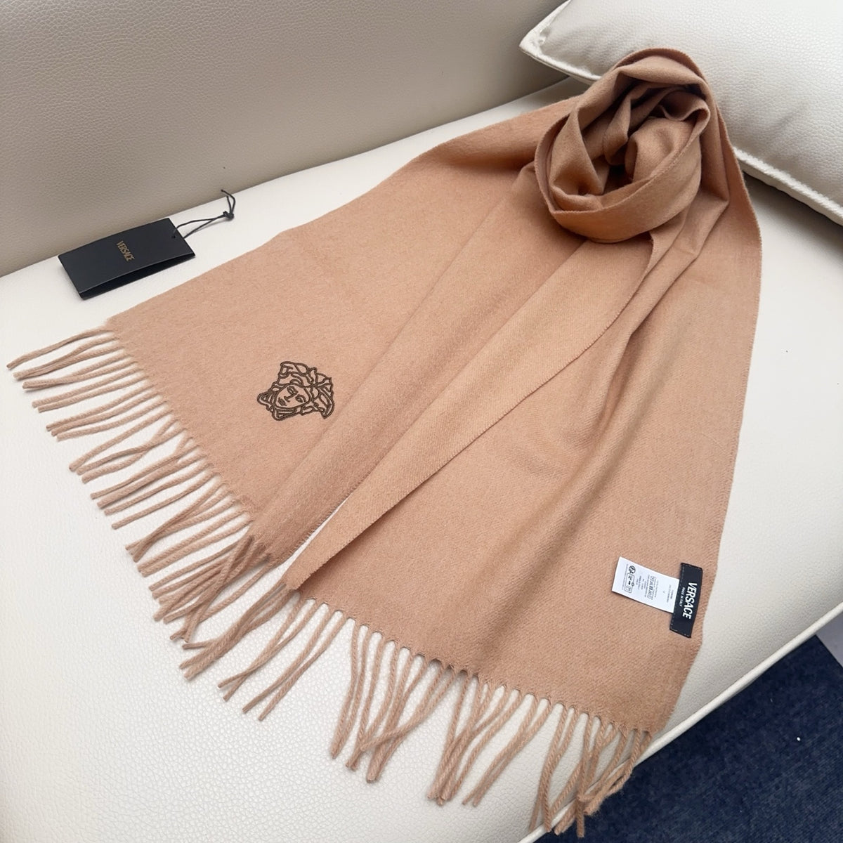 wool tassel Scarf for women - alternate angle view 8