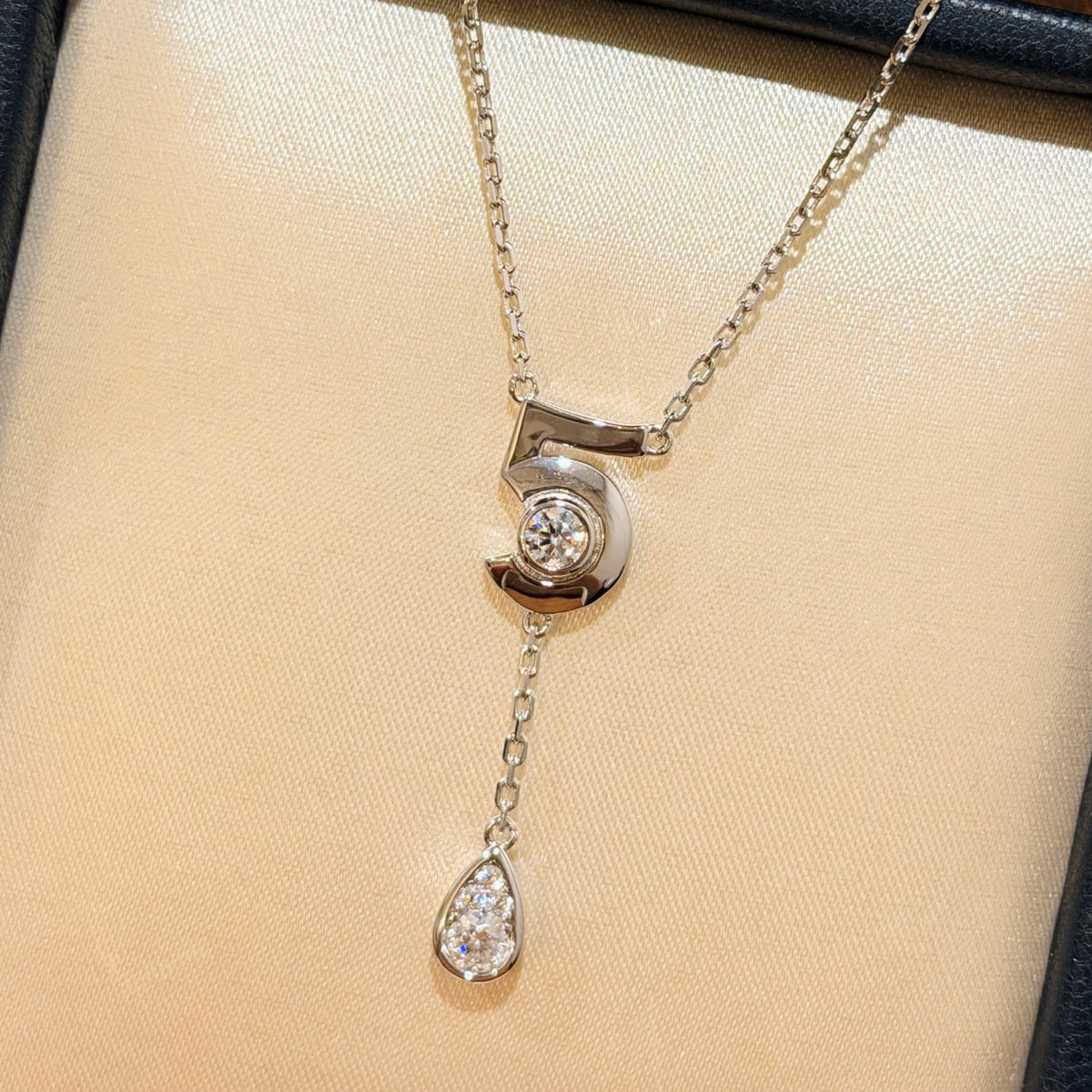 gold tassel Necklace for women - alternate angle view 7