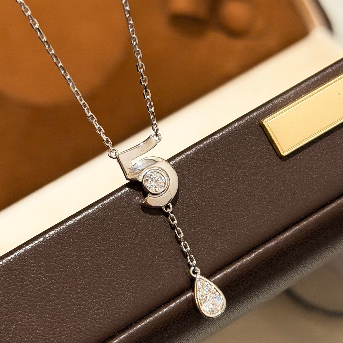 gold tassel Necklace for women - alternate angle view 8