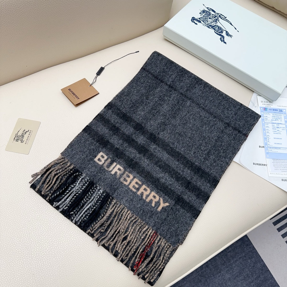 camel velvet versatile Scarf for men - alternate angle view 2
