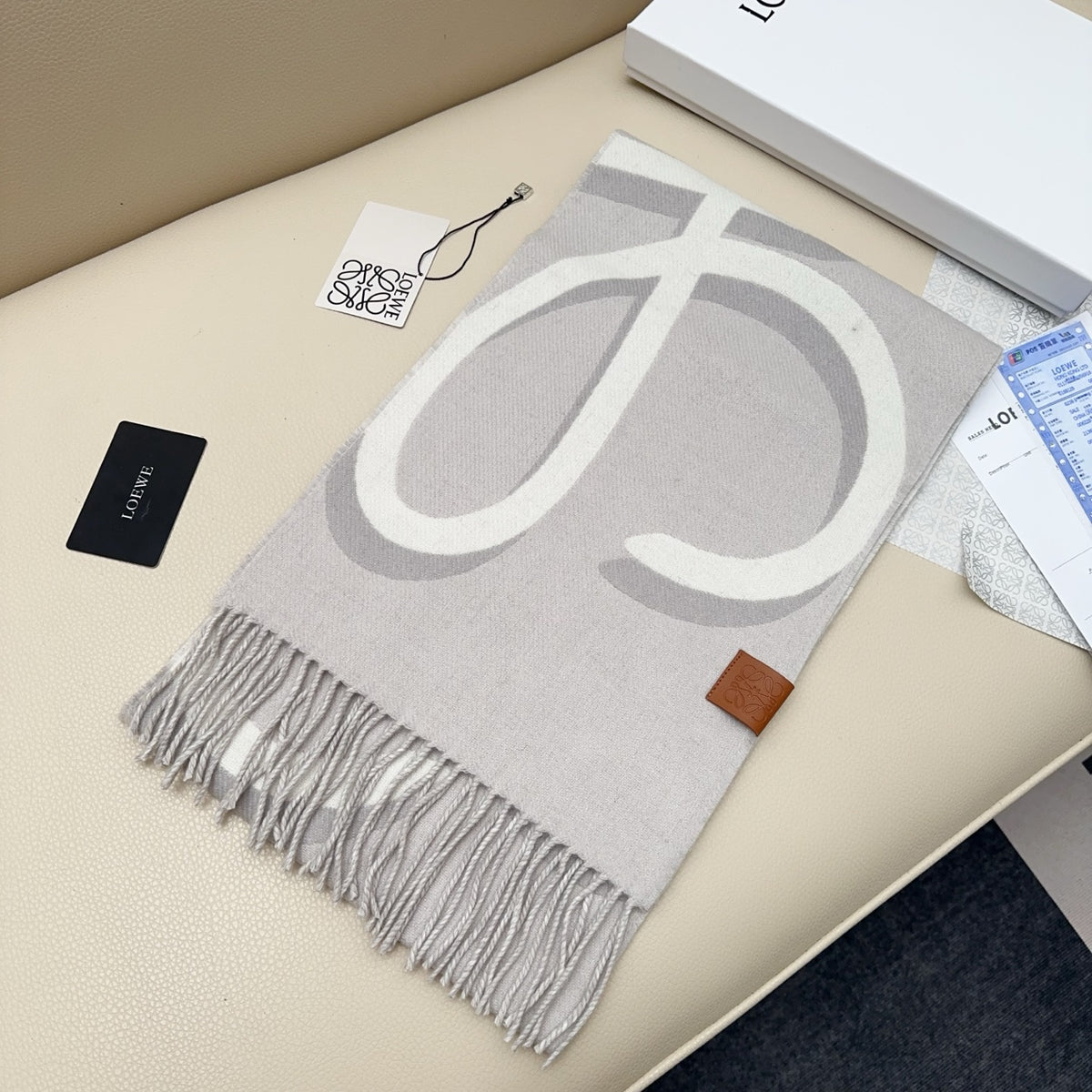 luxury Scarf for women - alternate angle view 3
