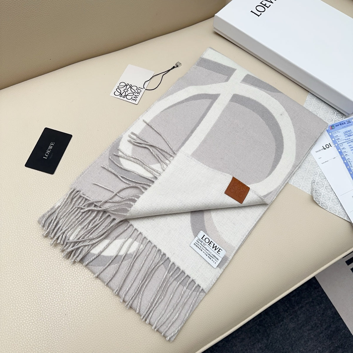 luxury Scarf for women - alternate angle view 4