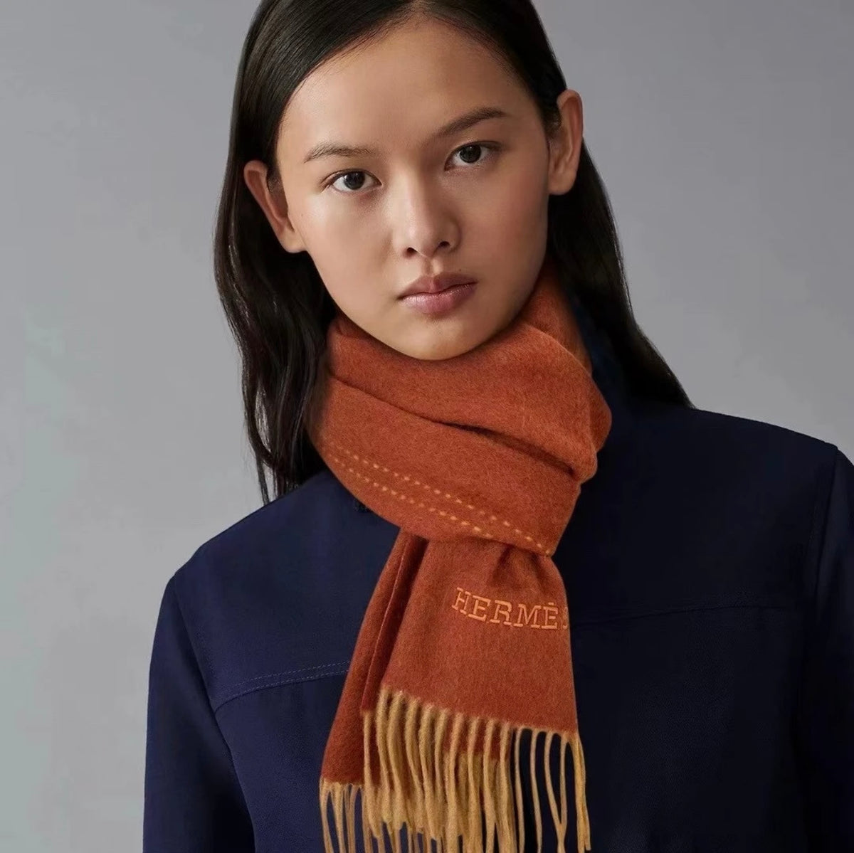 letter Scarf for unisex couple - product detail view