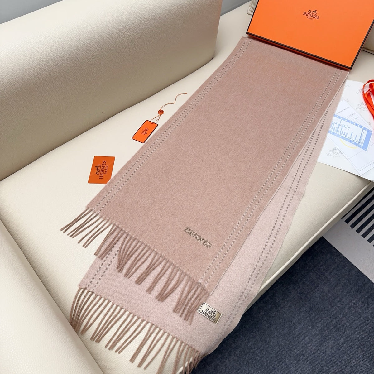 letter Scarf for unisex couple - alternate angle view 5