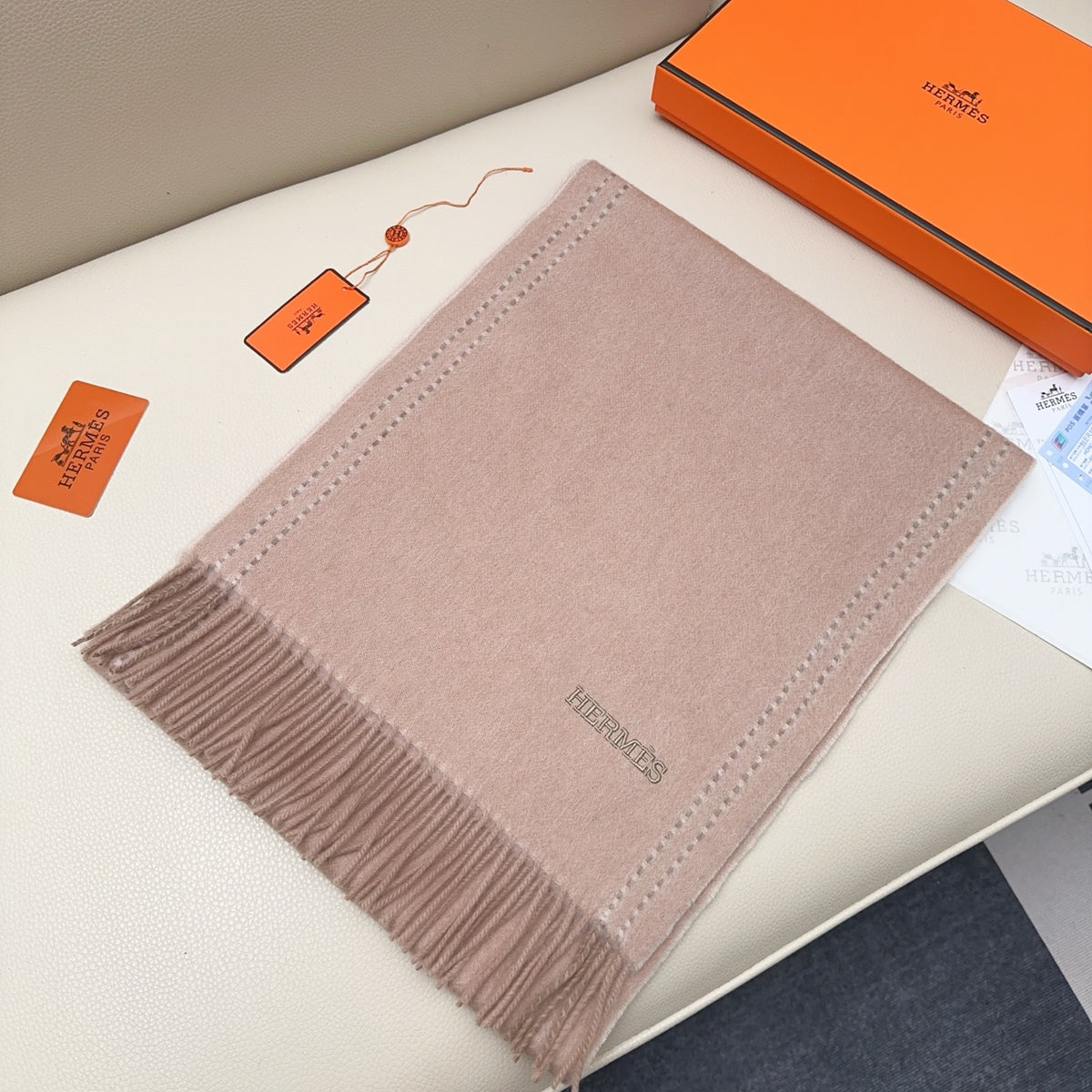 letter Scarf for unisex couple - alternate angle view 2