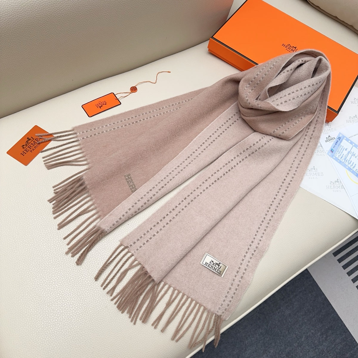 letter Scarf for unisex couple - alternate angle view 8