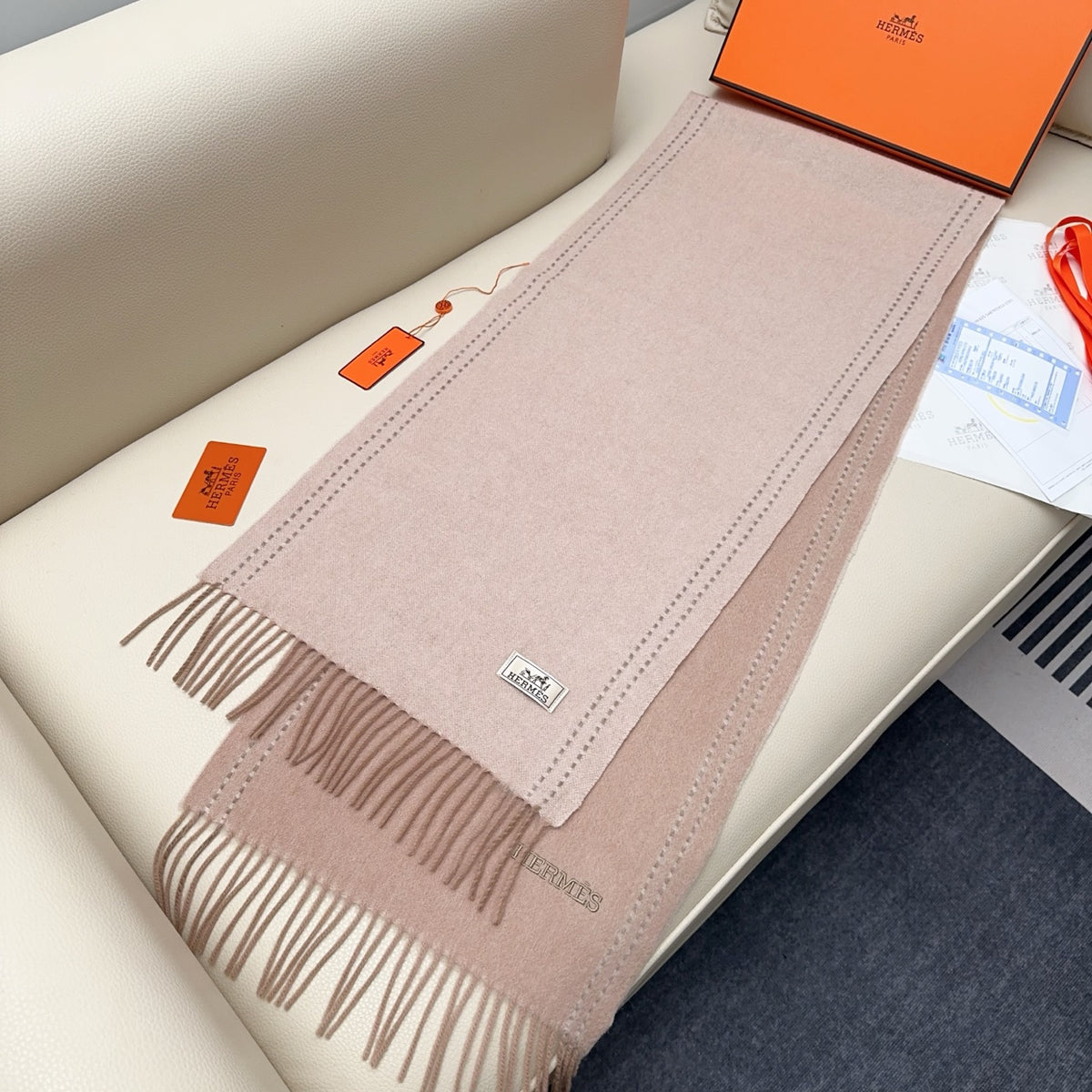 letter Scarf for unisex couple - alternate angle view 6