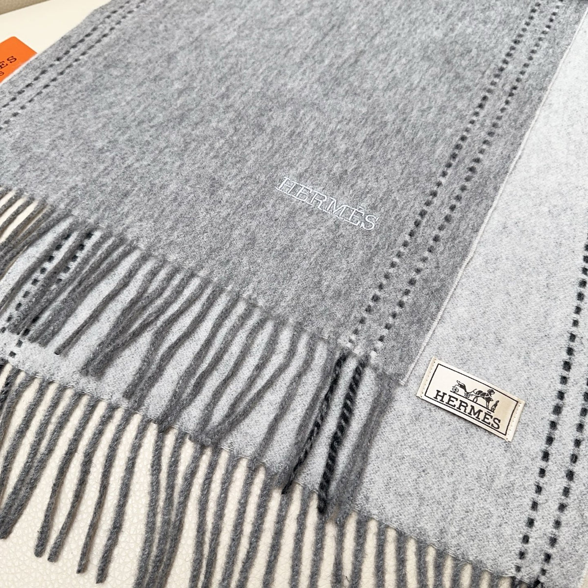letter Scarf for unisex couple - alternate angle view 7