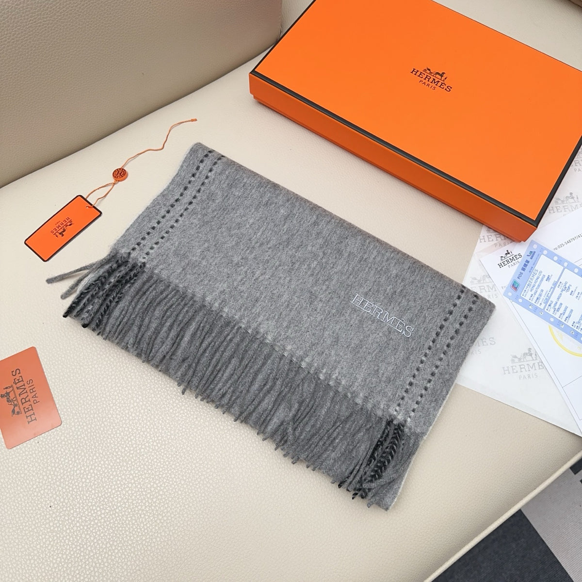 letter Scarf for unisex couple - product detail view