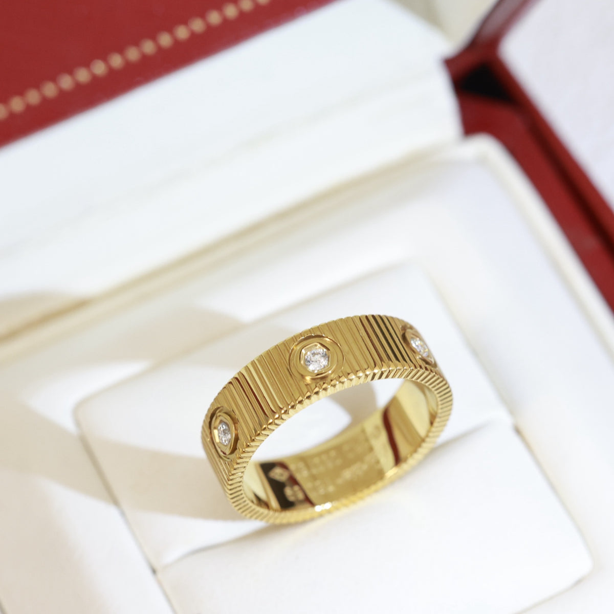 gold crystal Ring for women - alternate angle view 4