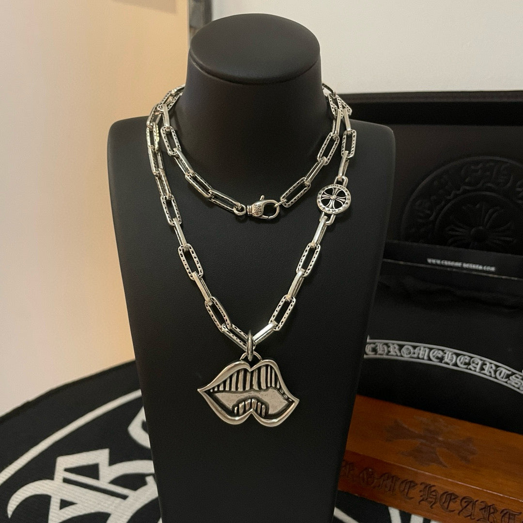 antique cross Pendant for men - alternate angle view 2