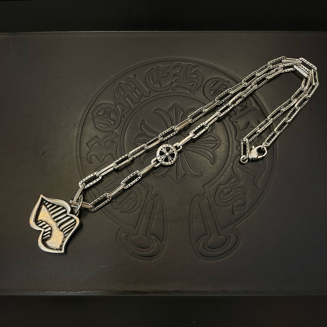 antique cross Pendant for men - alternate angle view 4