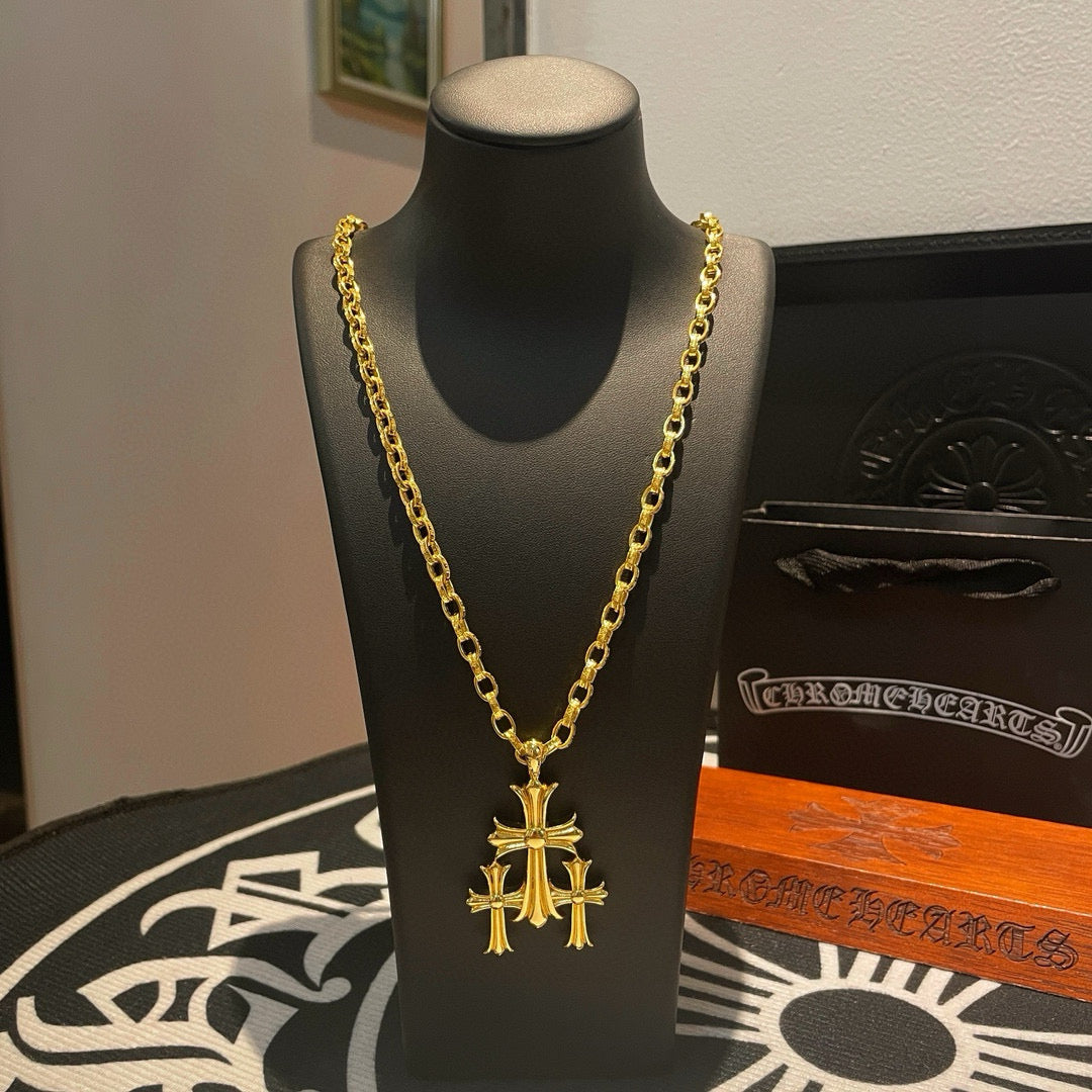 antique cross Pendant for men - product detail view