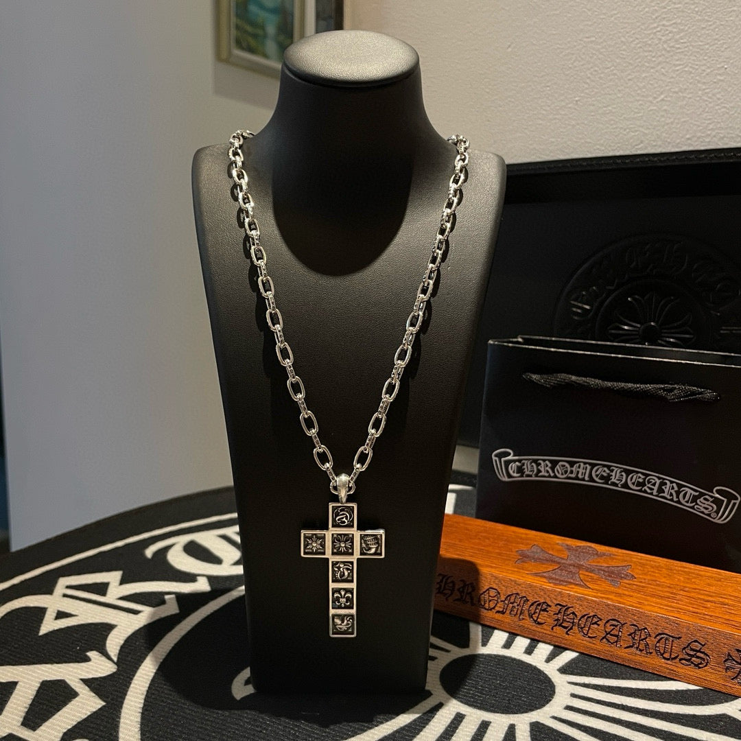 antique cross Pendant for men - product detail view