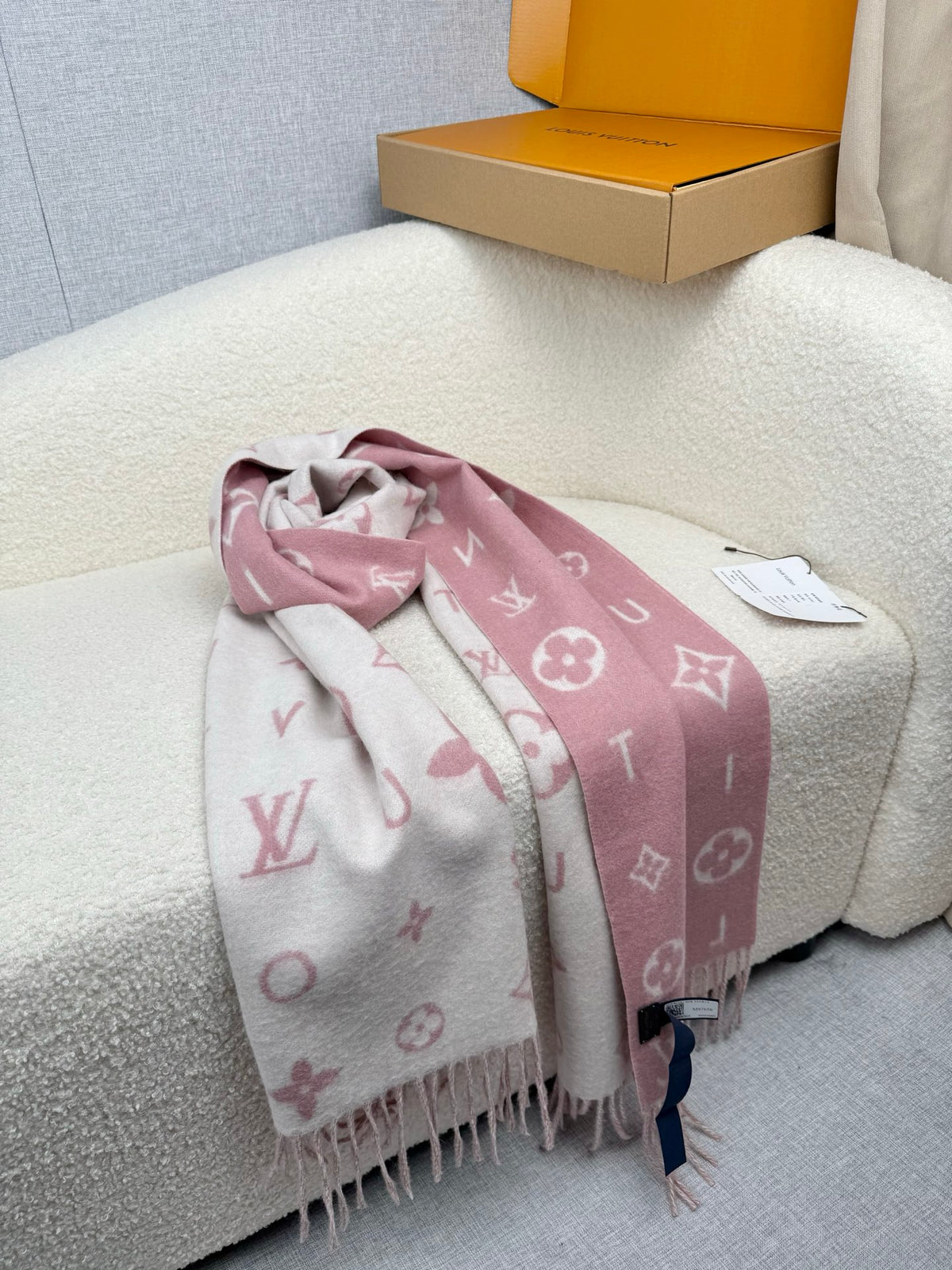 velvet floral Scarf for women - alternate angle view 8