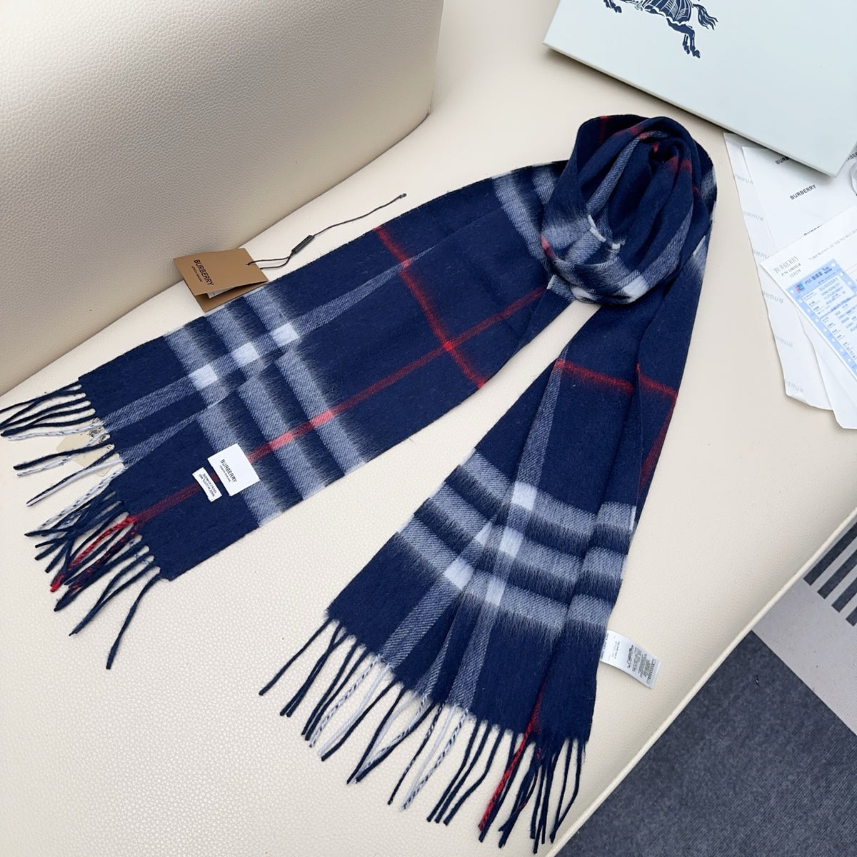 velvet elegant Scarf for men - alternate angle view 8