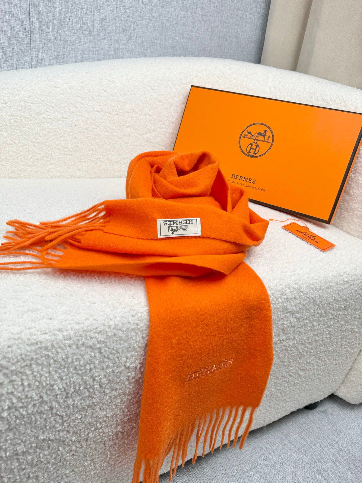 two-tone velvet elegant Scarf for men - alternate angle view 8