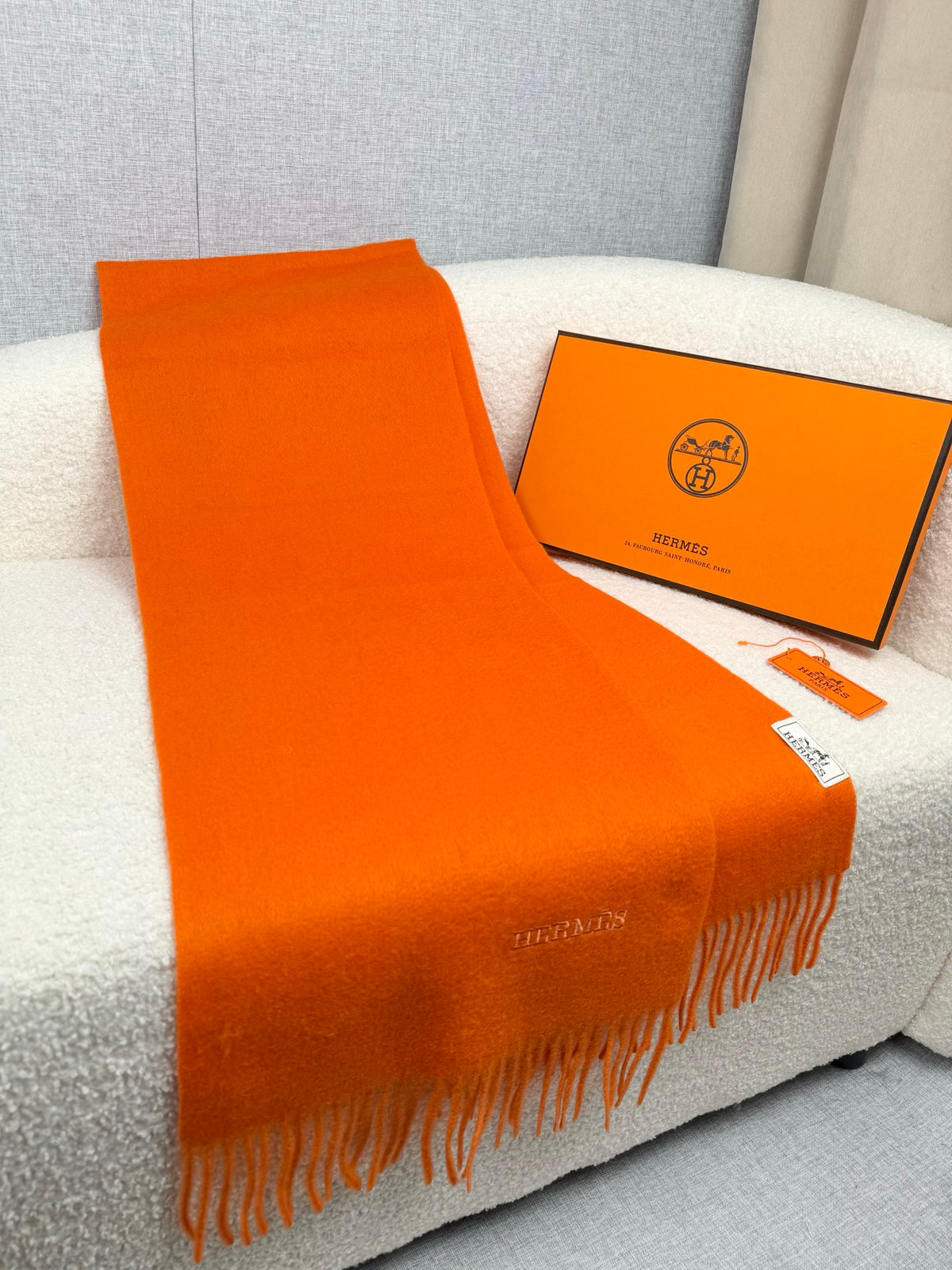 two-tone velvet elegant Scarf for men - alternate angle view 5