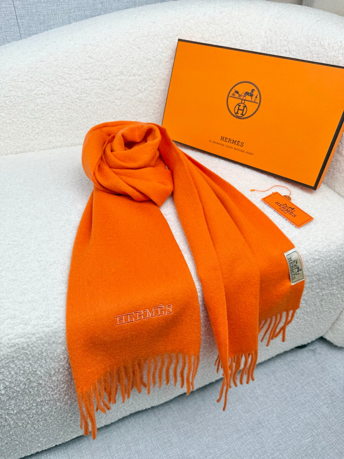 two-tone velvet elegant Scarf for men - alternate angle view 7