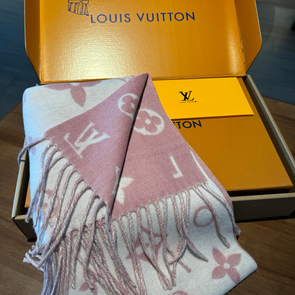 beige velvet floral Scarf for women - alternate angle view 4