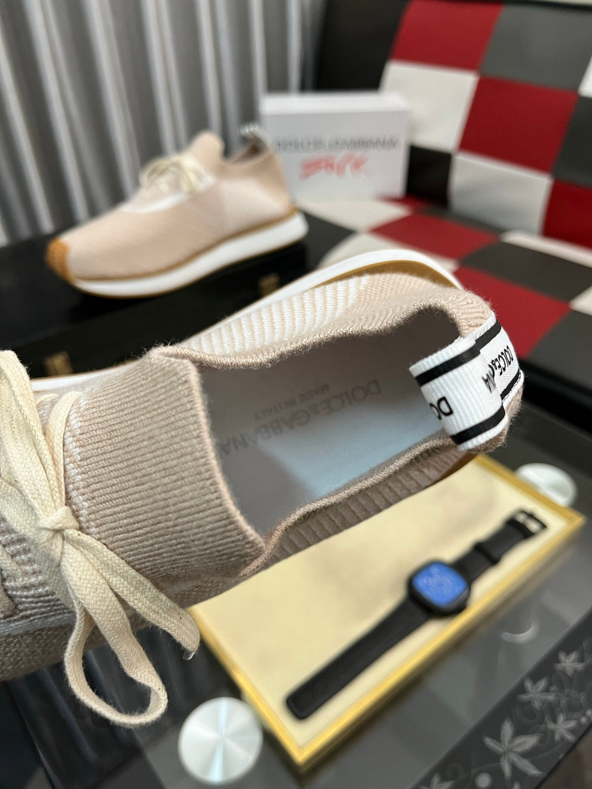 Dolce & Gabbana DG Men's Multi-Material Casual Sneakers